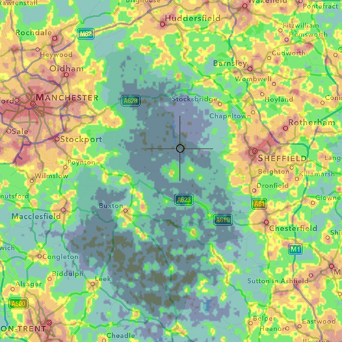 Global - Light Pollution overlay on top of Apple maps